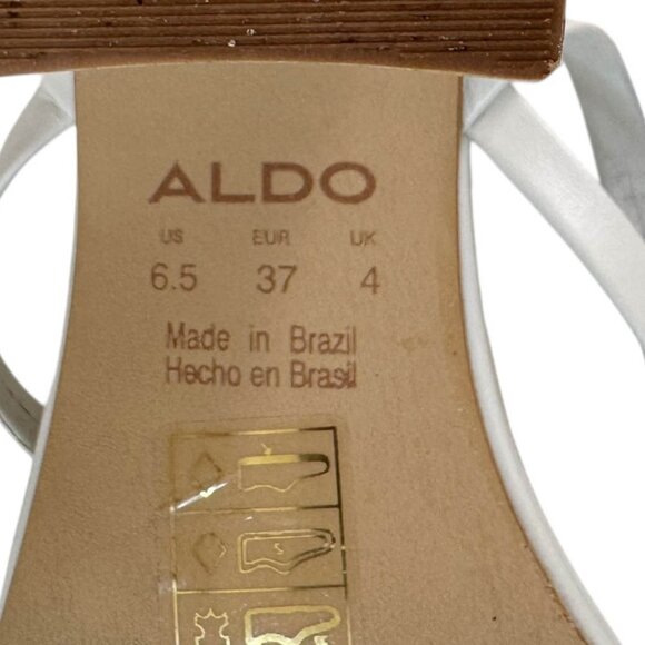 Aldo Strappy Block-Heel Dress Sandals Size 6.5 - Picture 6 of 6
